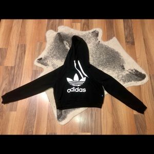 Adidas hoodie crop sweater